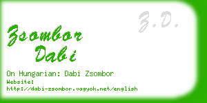 zsombor dabi business card